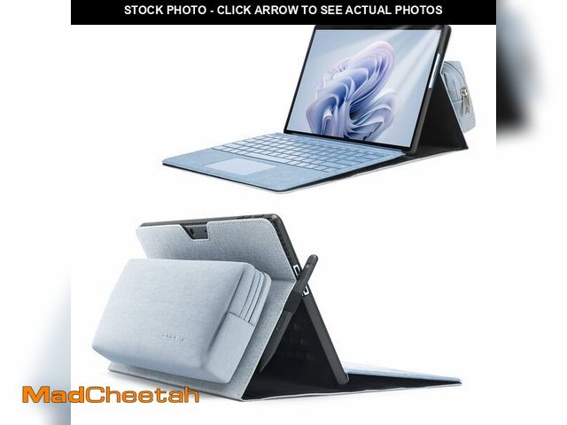 Lot 74-14300483 - Omnpak Microsoft Surface Pro 11/10/9 Case, Lightweight Protective, Multiple Angle, Stylus Holder, De...