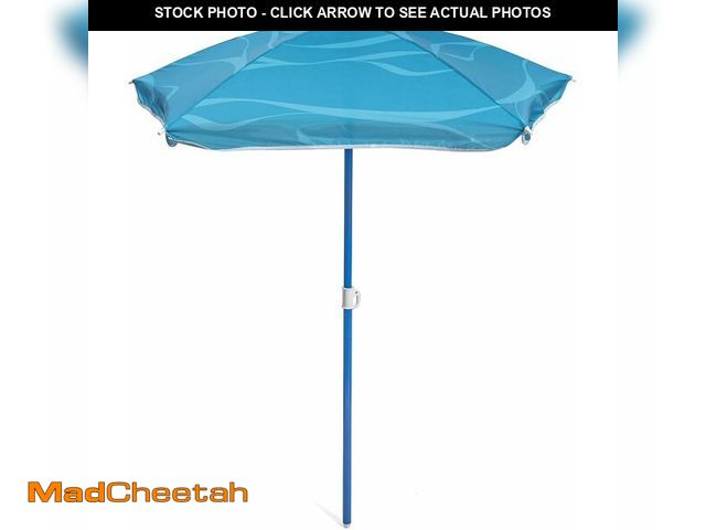 Lot 74-14305207 - Step2 42-Inch Blue Wave Umbrella, Kids Shade Umbrella, For Any Outdoor Activity - USED