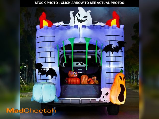 Lot 74-12713428 - Joiedomi 6 ft Halloween Inflatable Outdoor Decorations, Trunk or Treat Car Decorations, Halloween Bl...