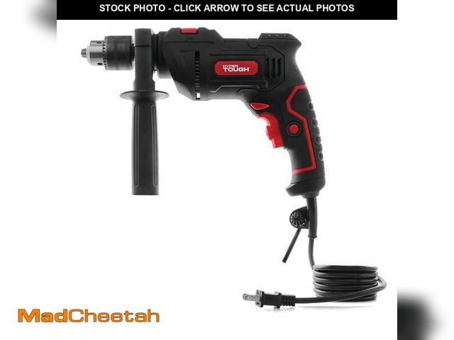 Lot 74-12688454 - Hyper Tough 6-Amp 1/2-inch Corded Hammer Drill, Keyed Chuck, 120 Volt,TD6HD - UNUSED