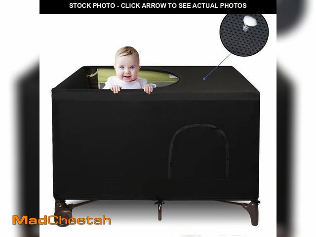 Lot 74-12711198 - Dofilachy Blackout Cover for Pack N Play - Crib Blackout Cover Tent - Canopy Cover - Breathable Trav...