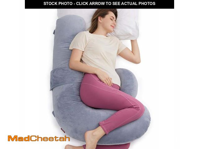Lot 74-14286964 - Momcozy Pregnancy Pillows, Original F Shaped Maternity Pillow for Pregnant Women with Adjustable Wed...