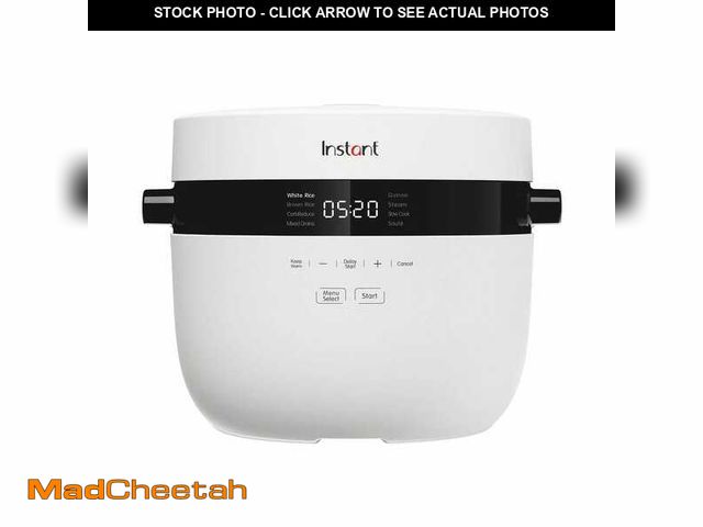 Lot 74-14223056 - Instant Pot 20-Cup White Electric Multi-Grain Rice Cooker and Slow Cooker - UNUSED