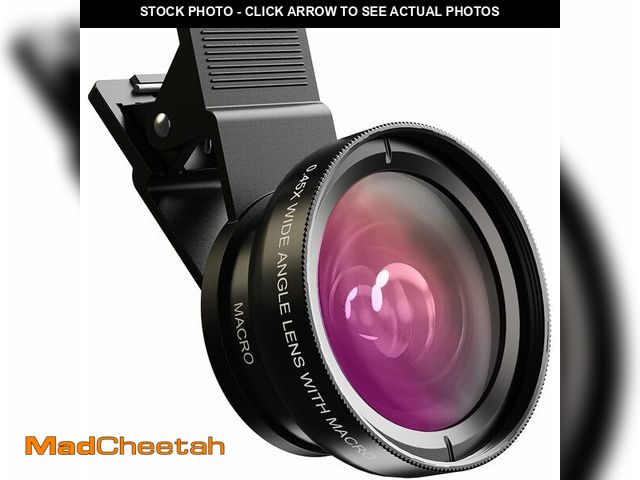 Lot 74-12329216 - MIAO LAB 2-in-1 Phone Camera Lens Kit, 12.5X Macro + 0.45X Wide Angle (140ÃÂ°) Cell Phone Clip-on L...