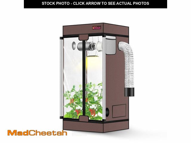 Lot 74-13642086 - ATOUR 2x2 Grow Tent, 24"x24"x48''High Reflective Mylar 1680D Hydroponic Grow Tents, Waterproof Grow ...