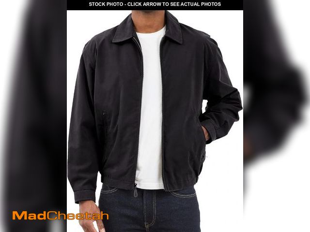 Lot 74-12398102 - LONDON FOG mens Auburn Zip-front Golf (Regular &amp; Big-tall Sizes) Cotton Lightweight Jacket, Blac...