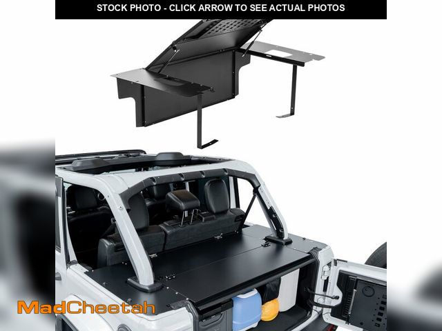 Lot 74-12657622 - JOYTUTUS Trunk Security Deck Enclosure for 2018-2025 Wrangler JL 4-Door | Molle Panel &amp; Hydrauli...