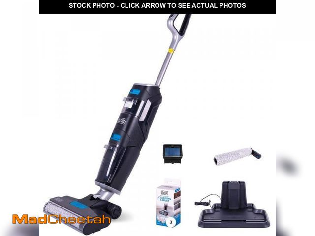 Lot 74-11825531 - BLACK+DECKER Vacuum Plus Wash Duo Bagless Cordless General Dirt Filter Stick Vacuum for Multi-Surfac...