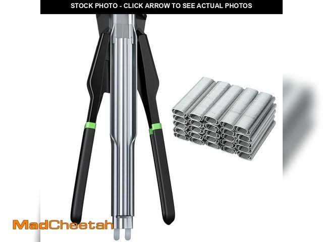 Lot 74-12976793 - Proster C7 Hog Ring Gun Hog Ring Plier - Auto Feed Fence Fencing Nailer Plier with 2500 Hog Rings Ga...