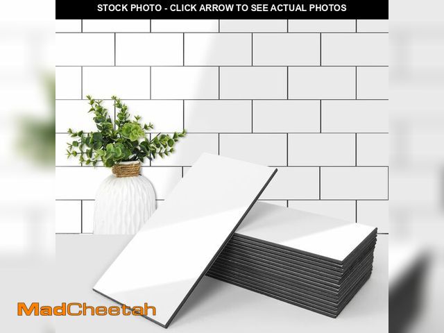 Lot 74-13540215 - Art3d 102-Piece Peel and Stick Wall Tile for Kitchen Backsplash, Bathroom, Fireplace, 3in. Ãâ 6in...