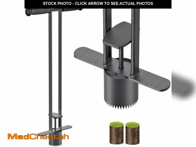 Lot 74-13040083 - Dolibest Sod Plugger, Bulb Planter Tool with Non-Slip Grip Handle. Turf Cutter and Grass Plugger Too...