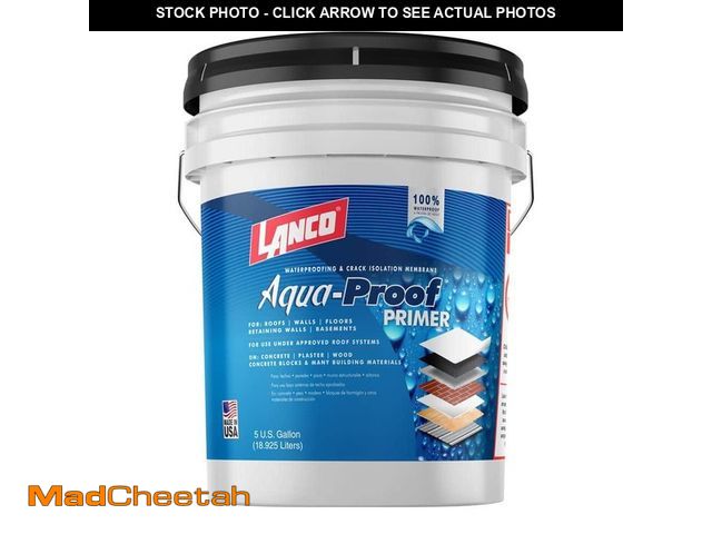 Lot 74-12775022 - Lanco Aqua-Proof 5 Gal. Waterproofing Roof Primer - UNUSED