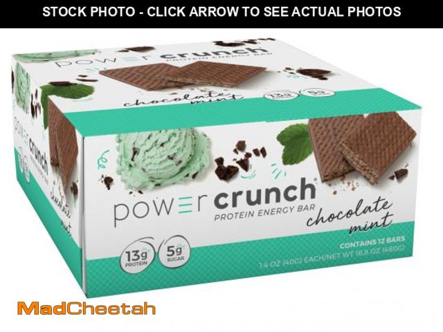 Lot 74-12423229 - BioNutritional Research Group Power Crunch Protein Energy Bar Chocolate Mint | 13 G Protein | 12 Bar...