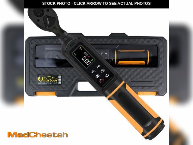 Lot 74-14065724 - Uharbour Digital Torque Wrench 3/8" Drive, 0.66-44.29Ft.lbs/0.9-60Nm Range, Electric Torque Wrench w...