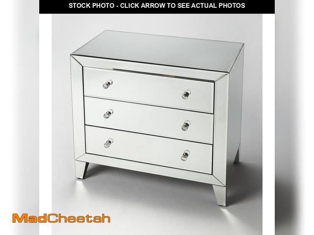 Lot 74-13268922 - Butler Specialty Company Butler Emily Mirrored 3 Drawer Chest - UNUSED