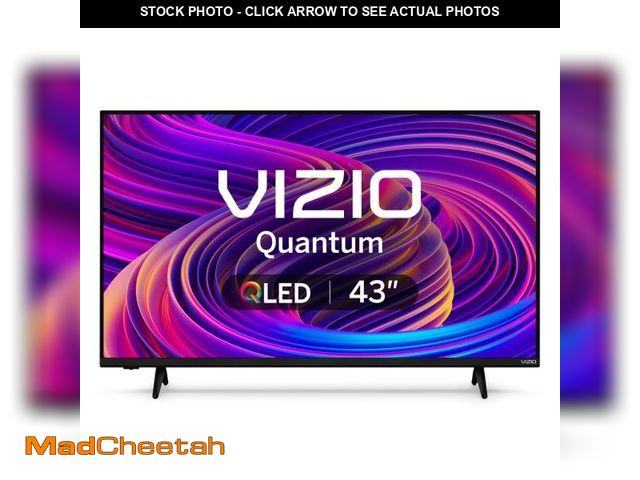 Lot 74-12430904 - VIZIO 43-inch Quantum 4K QLED HDR Smart TV w/Dolby Vision HDR, 120fps @1080p PC Gaming, WiFi 6, Blue...