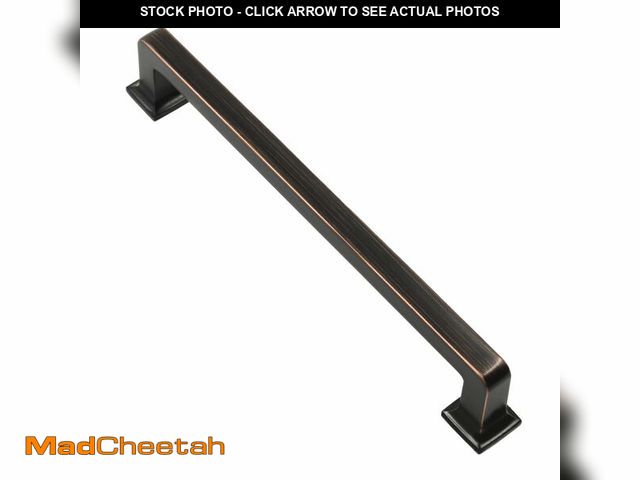 Lot 74-14144433 - Alzassbg 10 Pack Oil Rubbed Bronze Cabinet Pulls, 6-1/4 Inch(160mm) Hole Centers Cabinet Handles Squ...