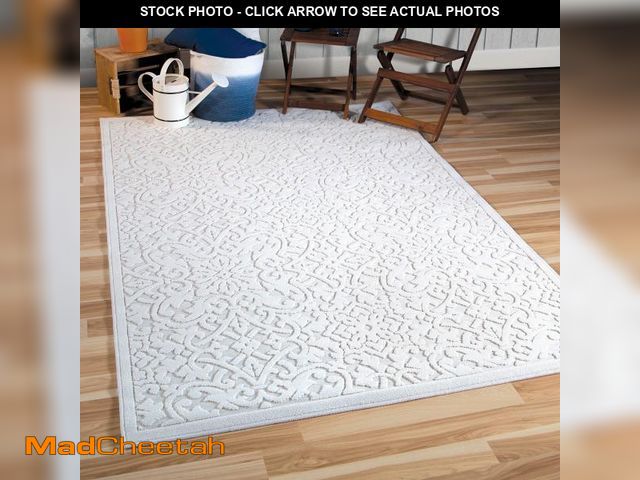 Lot 74-12153079 - Orian Rugs Boucle Collection 397086 Indoor/Outdoor High-Low Biscay Area Rug, 7'9" x 10'10", Natural ...