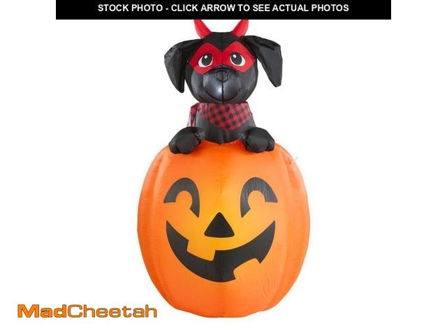 Lot 74-13047789 - Home Accents Holiday 4.5 ft. Animated LED AirBlown Rising Dog - UNUSED