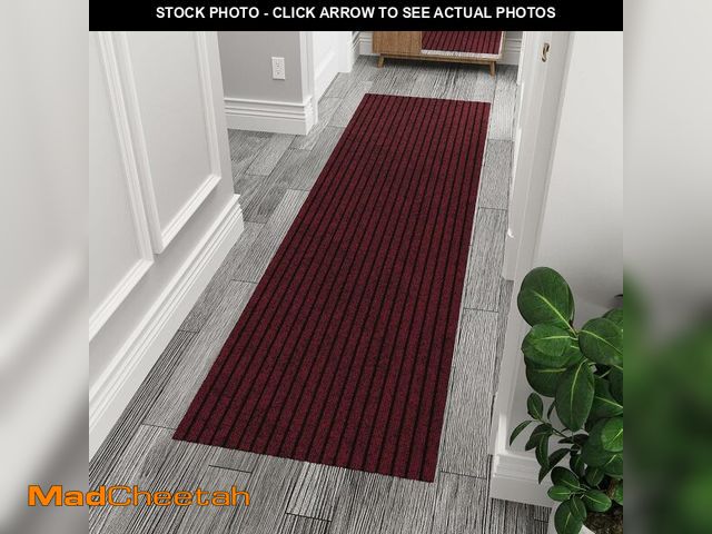 Lot 74-14068313 - Ottomanson 2' x 7' Hallway Runner with Scraper Pile - Extra Durable Non-Slip Rug Mat for Indoor &amp...