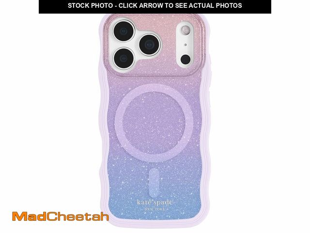 Lot 74-13570907 - kate spade new york iPhone 17 Pro Case - Compatible with MagSafe - Designer Phone Case - Opal Glitte...
