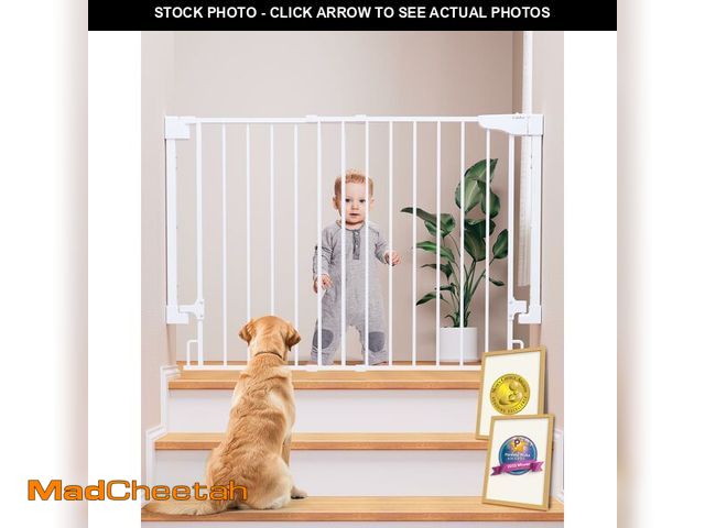 Lot 74-12564289 - Cumbor 29.2Ã¢â¬â43" Baby Gate for Stairs, Wall-Mounted (Drill Required), Expandable No Bottom Bar...
