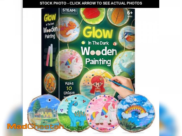 Lot 74-12355285 - XXTOYS Wooden Painting Kit-Glow in The Dark,Arts &amp; Crafts Gifts for Boys Girls Age 6-12Ã¯Â¼ÅWoo...