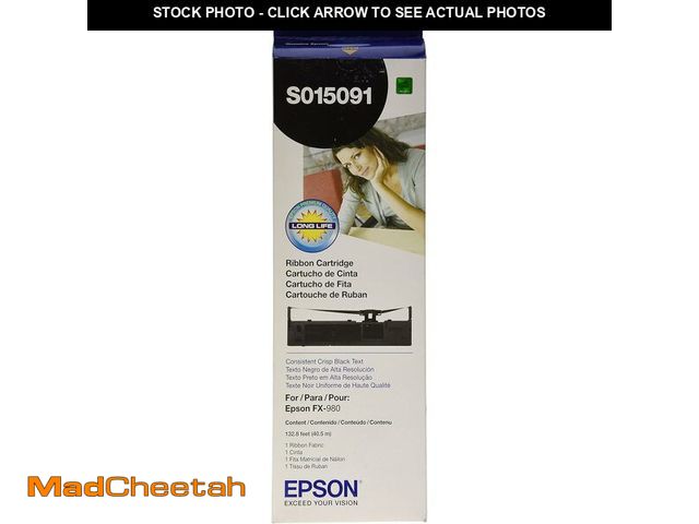 Lot 74-14082191 - Epson Black Matrix Tapes for FX-980 S015091 C13S015091 - UNUSED