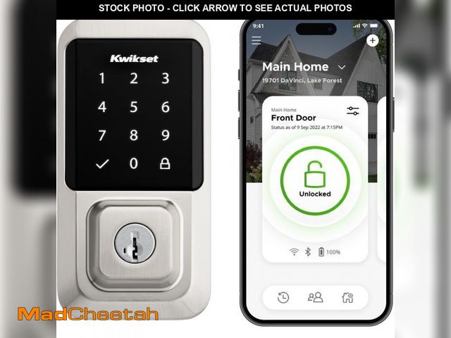 Lot 74-12217584 - Kwikset Halo Wi-Fi Smart Lock, Keyless Entry Door Deadbolt, Geofence Auto-Unlock, Grade AAA Certifie...