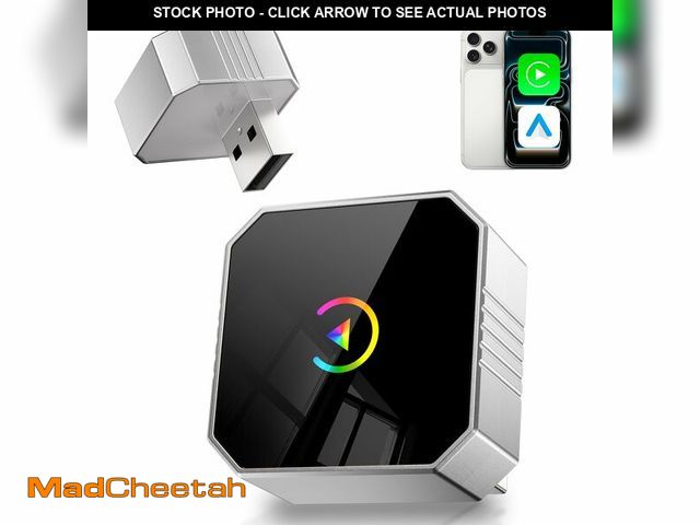 Lot 74-13627831 - MIXGOLD 2026 Wireless CarPlay for iPhone &amp; Android, 2-in-1 Plug and Play Converts Wired to Wirel...