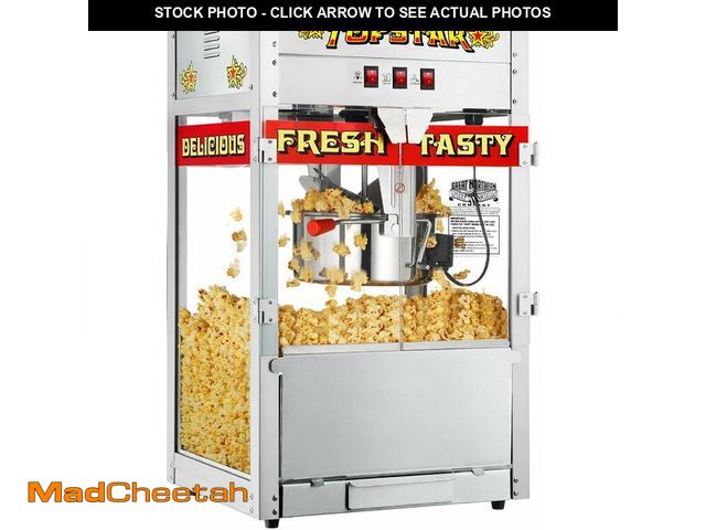 Lot 74-13073674 - (MISSING ACCESSORIES) Top Star Popcorn Machine - 12oz Stainless-Steel Kettle, Reject Kernel Tray, Wa...