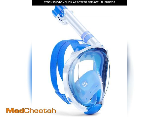 Lot 74-12444113 - W WSTOO Kids Full Face Snorkel Masks,Suitable for Beginners Dry Top Snorkeling Gear,Can Your Mouth o...