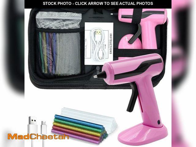 Lot 74-13627162 - Liumai Cordless Hot Glue Gun Kit with 30pcs Mini Glue Sticks, USB Rechargeable Mini Glue Gun with Ca...