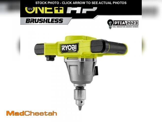 Lot 74-12364731 - RYOBI ONE+ 18V HP 1/2 in. Brushless Cordless Mud Mixer (Tool Only) - UNUSED