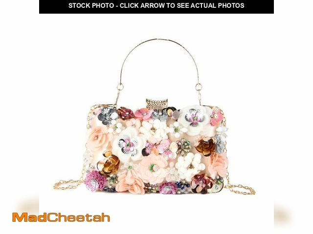 Lot 74-14382299 - Lanpet Women Clutches Flower Evening Handbag Chain Strap Shoulder Bag - USED