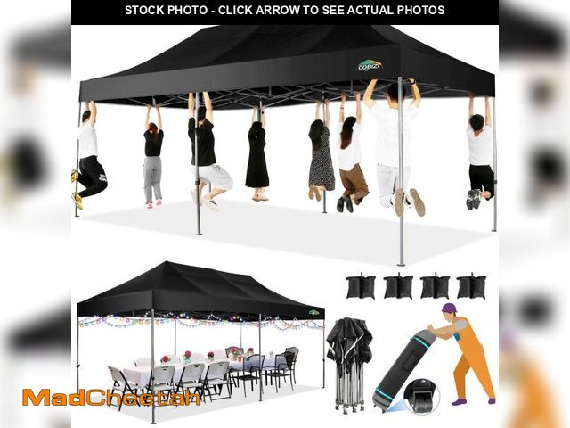 Lot 74-12514199 - *SEE DETAILS* COBIZI 10x20 Heavy Duty Pop up Canopy Tent Without Sidewall Easy Up Commercial Outdoor...