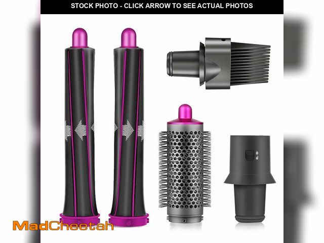 Lot 74-14209339 - Hair Curling Iron Barrels &amp; Round Brush Attachment for Dyson Supersonic Hair Dryer, 5 in 1 Hair ...