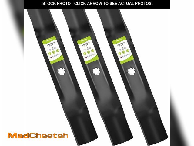 Lot 74-14366494 - Fismiuta 48 inch Mower Blades for John Deere E140 D140 D160 E160 E170 E150 L120 LA145 LA140, Mulchin...