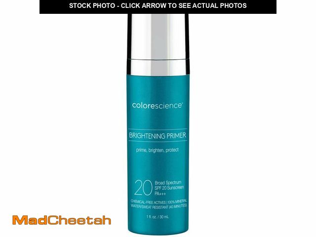 Lot 74-13713470 - Colorescience Brightening Primer SPF 20, Water Resistant Mineral Sunscreen, Unscented, 1 Fl Oz (Pack...