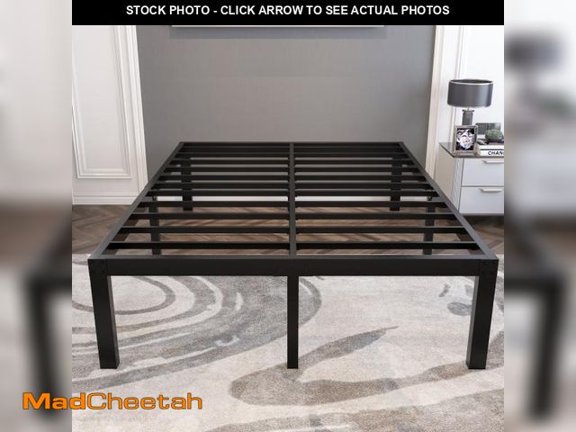Lot 74-12515274 - yookare 18" 4000lbs Heavy Duty Platform Metal Bed Frame, California King - UNUSED