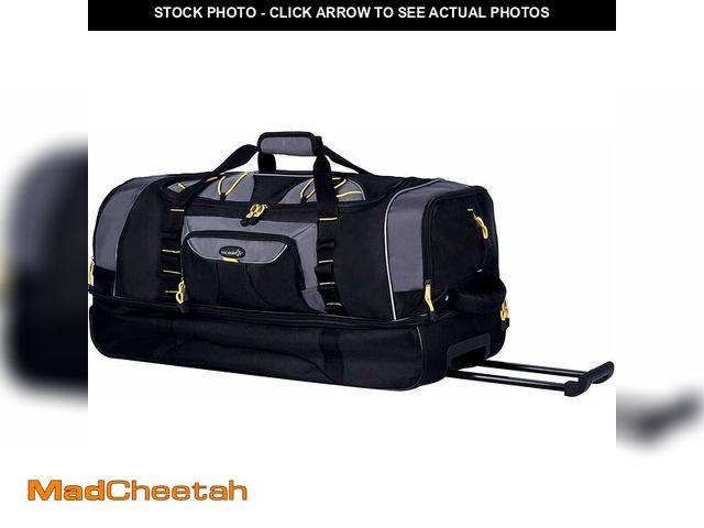 Lot 74-13698420 - TPRC Sierra Madre Duffel Bag, Black, 30" Rolling - USED