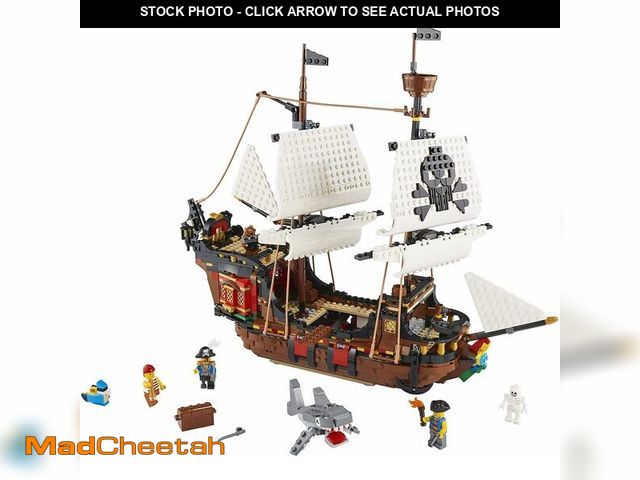 Lot 74-13090303 - LEGO Creator 3 in 1 Pirate Ship Building Set, Kids can Rebuild The Pirate Ship into an Inn or Skull ...