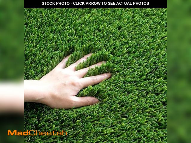 Lot 74-12162282 - Cestavie Artificial Grass Turf Rug 7x10 Ft, 1.5inch Thick Astroturf Fake Grass Carpet PU Backing, In...