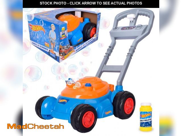 Lot 74-12307935 - Hot WheelsÃ¢âÂ¢ Bubble Lawn Mower for Toddlers, Bubble Blowing Machines, Indoor/Outdoor Gardening ...