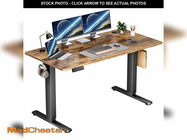 Lot 74-14308403 - edx Electric Standing Desk, Height Adjustable Desk, 55 x 24 Inches Ergonomic Stand up Desk with Memo...