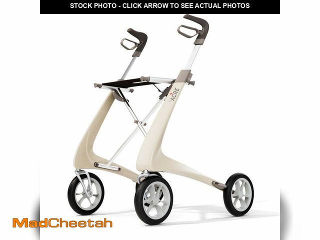 Lot 74-12573551 - byACRE Carbon Ultralight Rollator Walker with Organizer Bag, Regular Track, 16.5" x 24" Seat (W x H)...