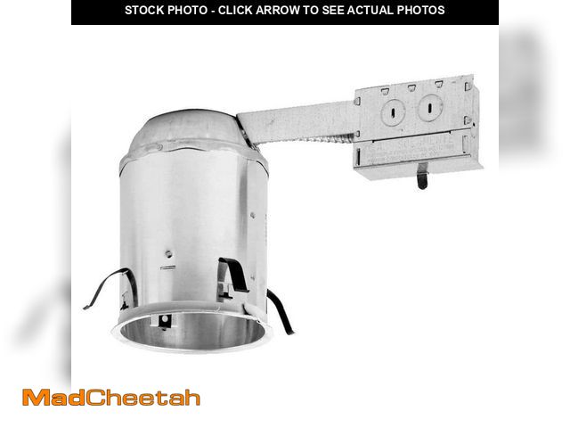Lot 74-13000512 - HALO H7 6 in. Aluminum Recessed Lighting Housing for Remodel Ceiling, Insulation Contact, Air-Tite -...