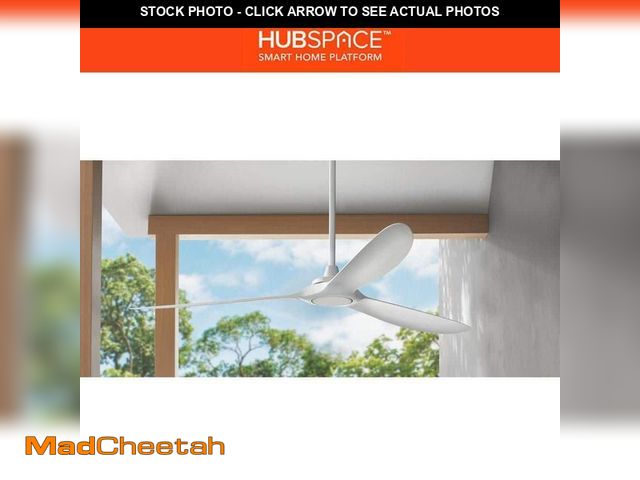 Lot 74-13866539 - Home Decorators Collection Tager 72 in. Smart Indoor/Outdoor Matte White Ceiling Fan with Remote Con...