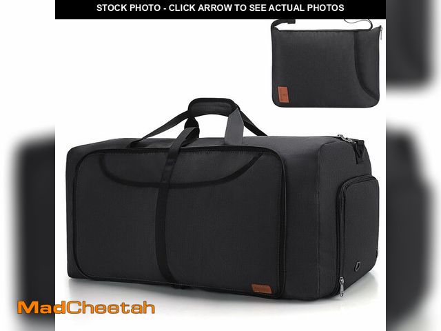 Lot 74-13539067 - 150L Large Waterproof Bag for Men Travel, Extra Large Trave Duffle Bag with Shoe Compartment for Men...