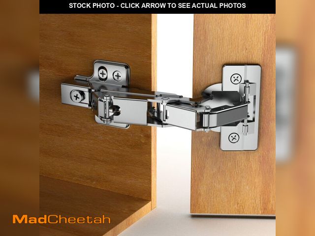 Lot 74-14143368 - 2 Pack Frameless Full Overlay 175 Degree Soft Close Lazy Susan Hinges, Clip ON Plate, Chibery Multi-...